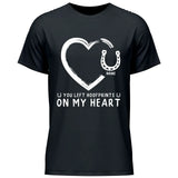 Hoofprints On My Heart - Customizable T-Shirt
