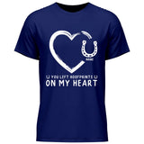 Hoofprints On My Heart - Customizable T-Shirt