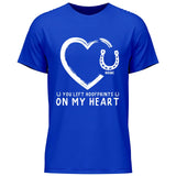 Hoofprints On My Heart - Customizable T-Shirt