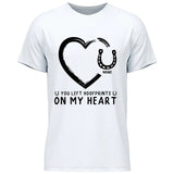 Hoofprints On My Heart - Customizable T-Shirt