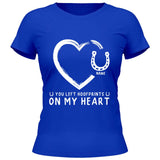 Hoofprints On My Heart - Customizable T-Shirt