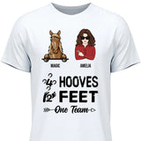 4 Hooves 2 Feet 1 Team - Customizable T-Shirt
