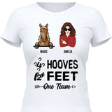 4 Hooves 2 Feet 1 Team - Customizable T-Shirt