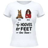 4 Hooves 2 Feet 1 Team - Customizable T-Shirt