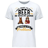 I just want to drink beer - Customizable T-Shirt