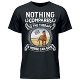 Horse Therapy Photo Upload - Customizable T-Shirt
