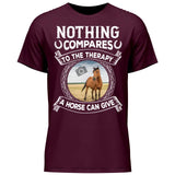 Horse Therapy Photo Upload - Customizable T-Shirt