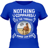 Horse Therapy Photo Upload - Customizable T-Shirt