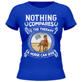 Horse Therapy Photo Upload - Customizable T-Shirt