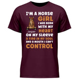 I’m a horse girl - Customizable T-Shirt