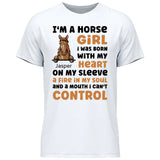 I’m a horse girl - Customizable T-Shirt