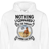 Horse Therapy Photo Upload - Customizable Hoodie