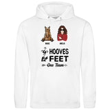 4 Hooves 2 Feet 1 Team - Customizable Hoodie