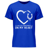 Hoofprints On My Heart - Customizable T-Shirt