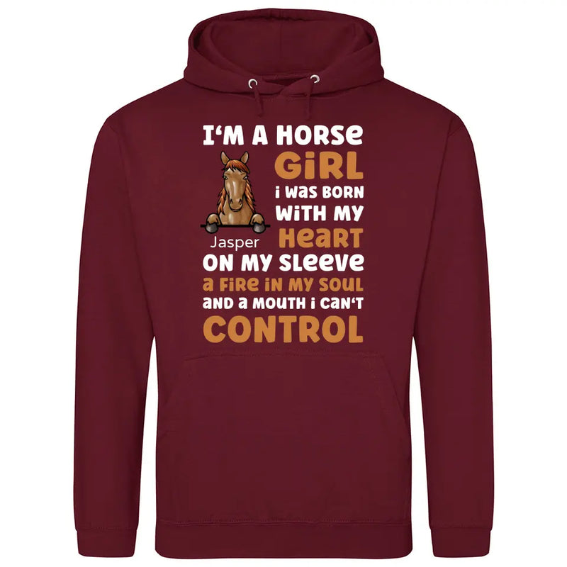 I’m a horse girl - Personalized Hoodie