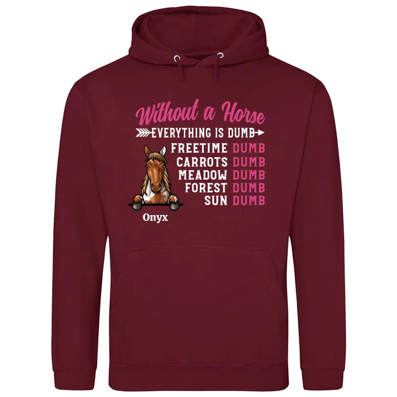 Without A Horse - Personalized Hoodie