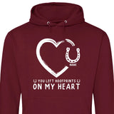Hoofprints On My Heart - Customizable Hoodie