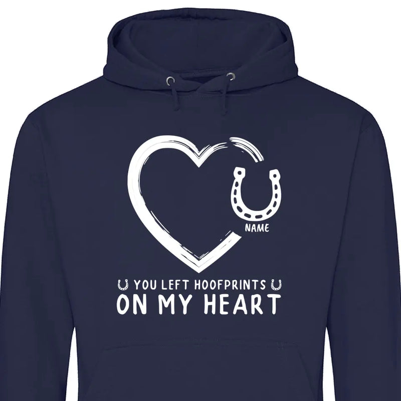 Hoofprints On My Heart - Customizable Hoodie