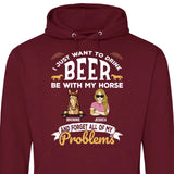 I just want to drink beer - Personalized Hoodie