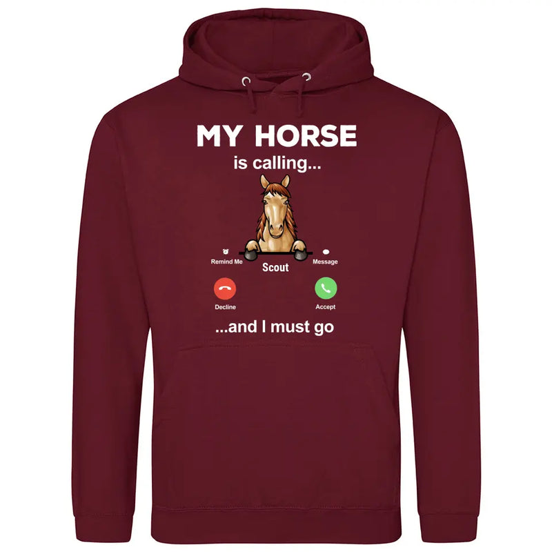 My Horse Is Calling - Personalized Hoodie