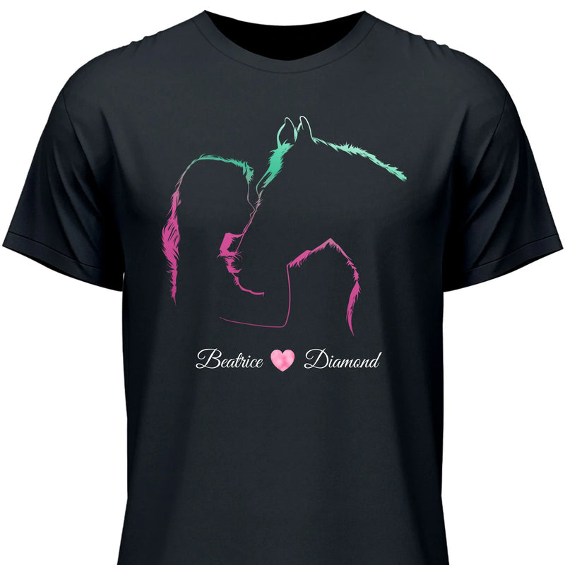 I Love My Horse - Customizable T-Shirt