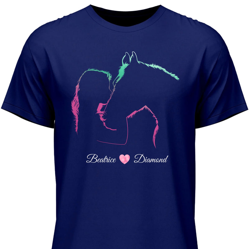 I Love My Horse - Customizable T-Shirt