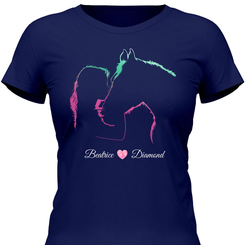 I Love My Horse - Customizable T-Shirt