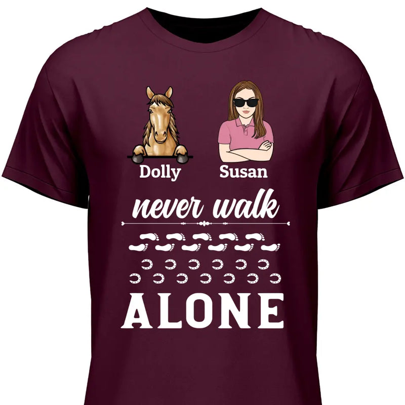 Never Walk Alone - Personalized Tshirt