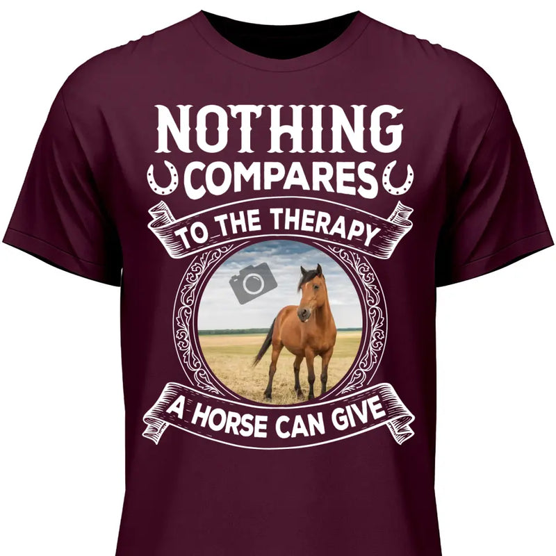 Horse Therapy Photo Upload - Personalized Tshirt