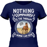 Horse Therapy Photo Upload - Personalized Tshirt