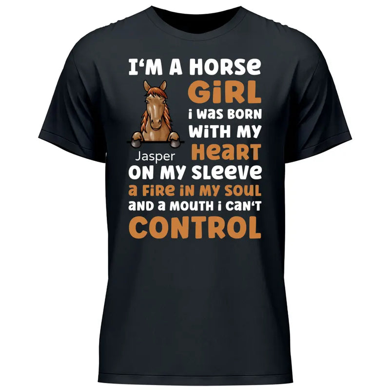 I’m a horse girl - Personalized Tshirt