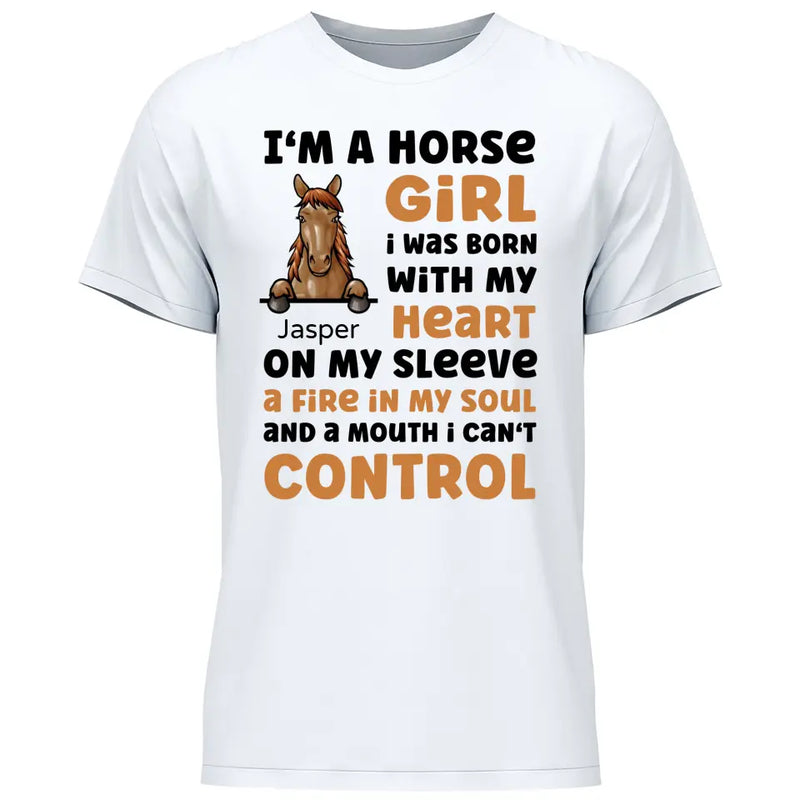 I’m a horse girl - Personalized Tshirt