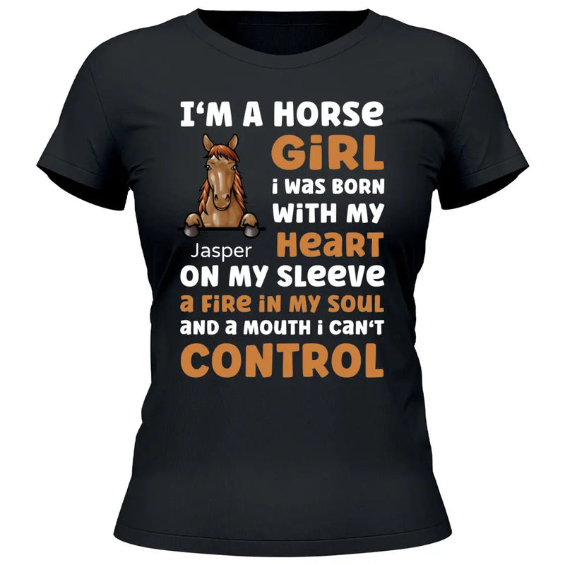 I’m a horse girl - Personalized Tshirt