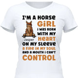 I’m a horse girl - Personalized Tshirt