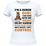 I’m a horse girl - Personalized Tshirt